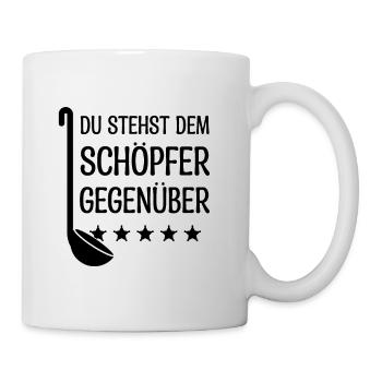 Lustiger Koch Sarkasmus Geschenk Küchenchef Chef - Tasse - Weiß - Rechts