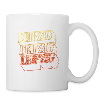 Leipzig Germany City Skyline Home Font - Mug - white - Right