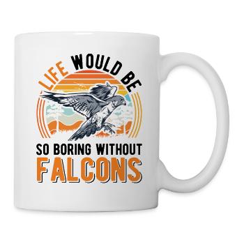 Falconer Gift Falconry Kestrel - Mug - white - Right