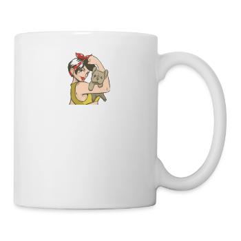 Femme chien cool dire chien maman - Mug blanc - blanc - Droite