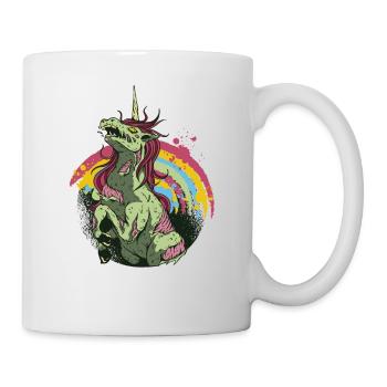 Zombie Licorne Costume d’Halloween Zombie Licorne - Mug blanc - blanc - Droite