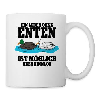 Enten - Tasse - Weiß - Rechts