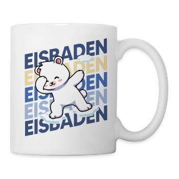 Eisbader coolest Eisbär beim Winterschwimmen - Tasse - Weiß - Rechts