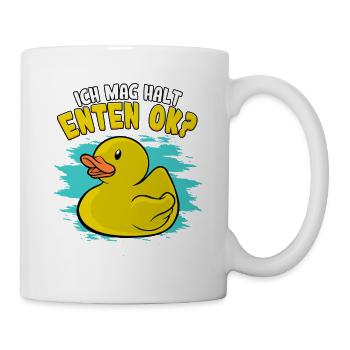 Ich Mag Halt Enten - Tasse - Weiß - Rechts