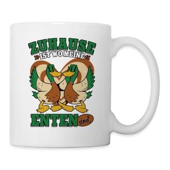 Enten - Tasse - Weiß - Rechts