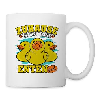 Enten - Tasse - Weiß - Rechts