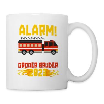 Alarm Ich Werde Großer Bruder 2023 - Tasse - Weiß - Rechts