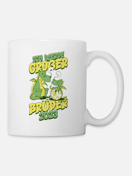 Ich Werde Ein Großer Bruder 2023 - Tasse - Weiß