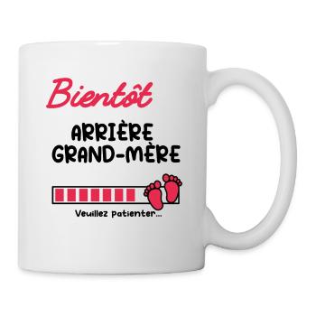 Annonce grossesse bientôt Arrière grand-mère - Mug blanc - blanc - Droite