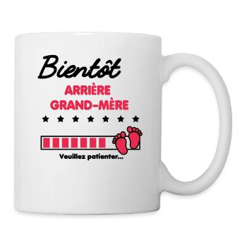 Bientôt Arrière grand-mère cadeau naissance - Mug blanc - blanc - Droite