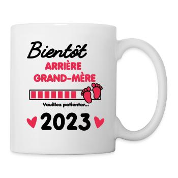 Bientôt Arrière grand-mère 2023 cadeau naissance - Mug blanc - blanc - Droite