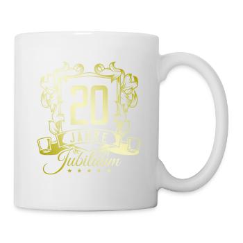 20 Zahl wappen - Tasse - Weiß - Rechts