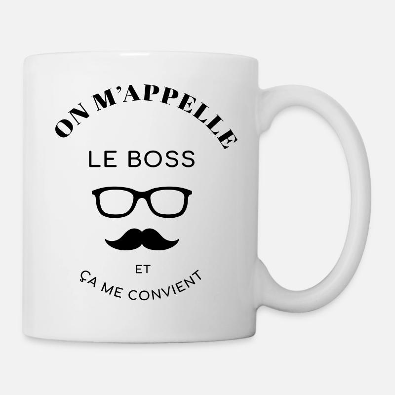 On m'appelle le boss et ça me convient - Mug blanc - blanc
