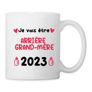 Annonce grossesse Arrière grand-mère 2023 - Mug blanc - blanc - Droite