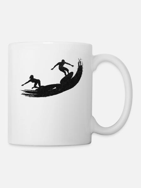 Surf surf - Surf surf aquatique - Mug blanc - blanc