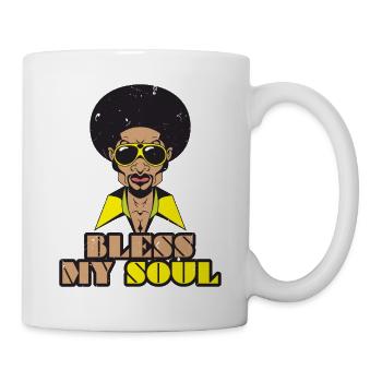 Funk Clothing | Vintage 70er Jahre Kostüm für Soul Musik - Tasse - Weiß - Rechts