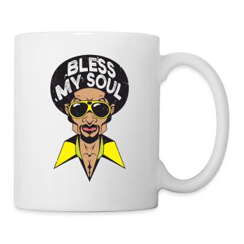 Funk Clothing | Vintage 70er Jahre Kostüm für Soul Musik - Tasse - Weiß - Rechts