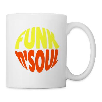 Funk Clothing | Vintage 70er Jahre Kostüm für Soul Musik - Tasse - Weiß - Rechts