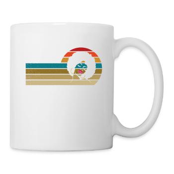Funk Clothing | Vintage 70er Jahre Kostüm für Soul Musik - Tasse - Weiß - Rechts