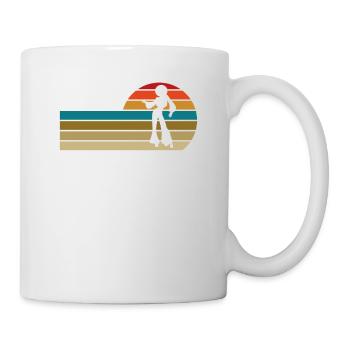 Funk Clothing | Vintage 70er Jahre Kostüm für Soul Musik - Tasse - Weiß - Rechts