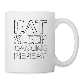 Manger sleep dancing - Mug blanc - blanc - Droite
