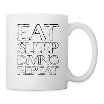 Eating Sleep Diving - Mug - white - Right