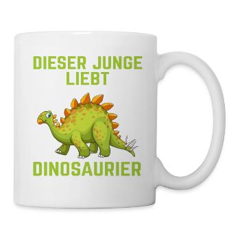 Dino Dinosaur T-Rex Boy Young Gift - Mug - white - Right