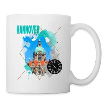 Hanovre Allemagne City Skyline Vintage Rétro - Mug blanc - blanc - Droite