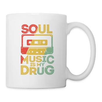| de vêtements Funk Costume vintage des années 70 pour la musique soul - Mug blanc - blanc - Droite