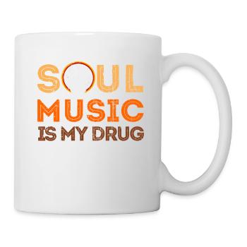 Funk Clothing | Vintage 70er Jahre Kostüm für Soul Musik - Tasse - Weiß - Rechts