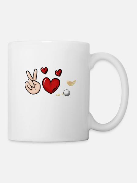 Wein Pong Trinkspiel - Tasse - Weiß
