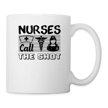 Les infirmières prennent les commandes - Mug blanc - blanc - Droite