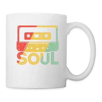 Funk Clothing | Vintage 70er Jahre Kostüm für Soul Musik - Tasse - Weiß - Rechts