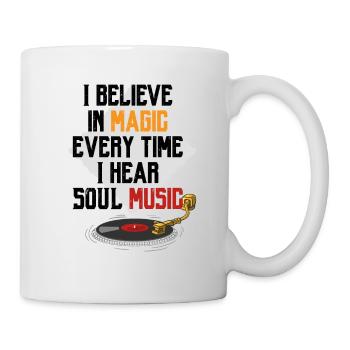 Funk Clothing | Vintage 70er Jahre Kostüm für Soul Musik - Tasse - Weiß - Rechts