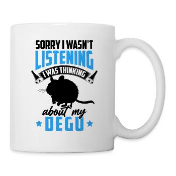 Was distracted by Degu Chilean rodent - Mug - white - Right