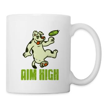Aim High Retro Vintage Awesome Dog Training - Mug - white - Right