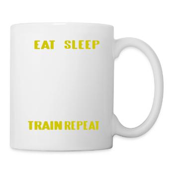 East Sleep Train Répéter Cool Chien de Dressage Chien - Mug blanc - blanc - Droite