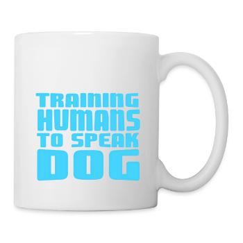 Training Humans To Speak Dog Cool Retro Dog - Mug - white - Right