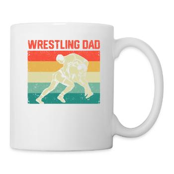 Lutte Papa Drôle Fête des Pères Lutteur Papa - Mug blanc - blanc - Droite
