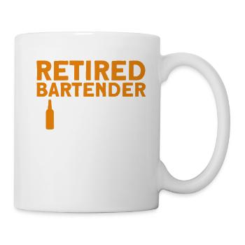 Barman Cadeau Mixologue Dire Bar - Mug blanc - blanc - Droite