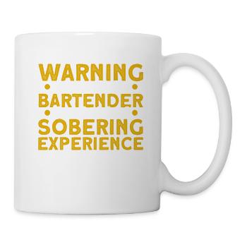 Barman Cadeau Mixologue Dire Bar - Mug blanc - blanc - Droite