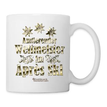 Après Ski Weltmeister - Tasse - Weiß - Rechts