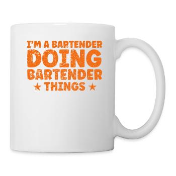 Barkeeper Geschenk Mixologist Spruch Bar - Tasse - Weiß - Rechts
