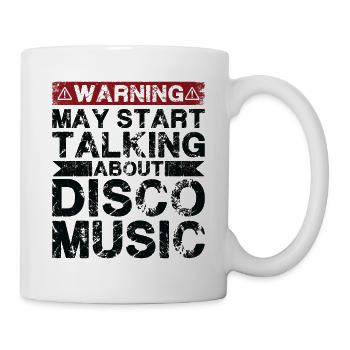 Über Disco -Musik Sprechen - Tasse - Weiß - Rechts