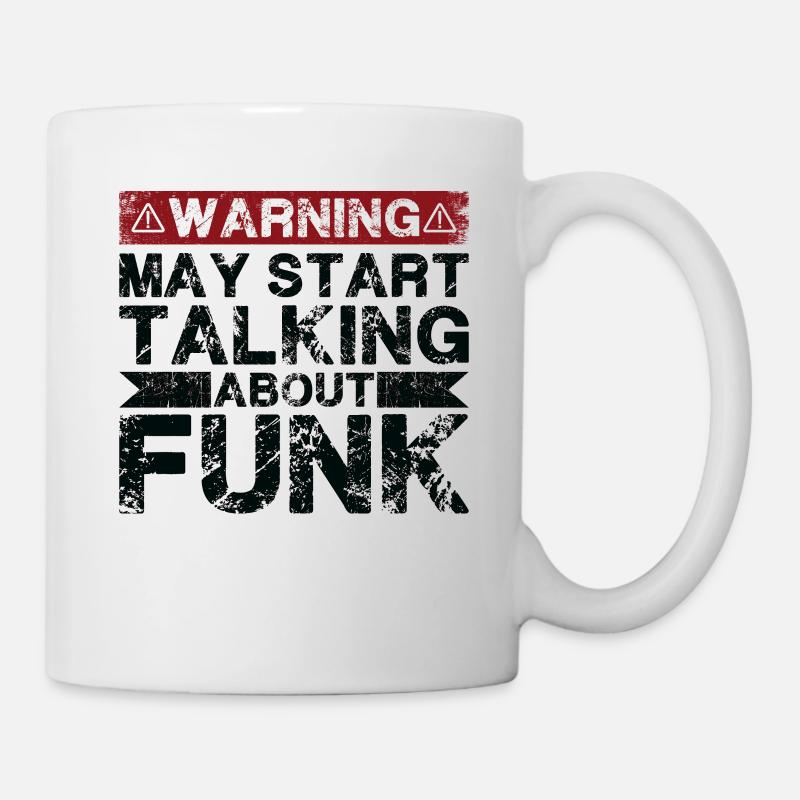 Parler de musique funk - Mug blanc - blanc
