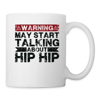 Über Hip -Hop -Musik Sprechen - Tasse - Weiß - Rechts