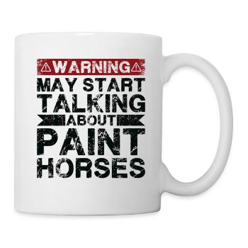 Über Lackpferd Sprechen - Tasse - Weiß - Rechts