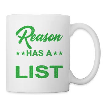 Je suis la raison pour laquelle le Père Noël a une liste coquine 2 - Mug blanc - blanc - Droite