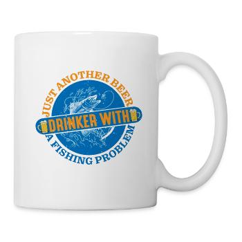 Juste un autre buveur de bière avec un problème de pêche - Mug blanc - blanc - Droite