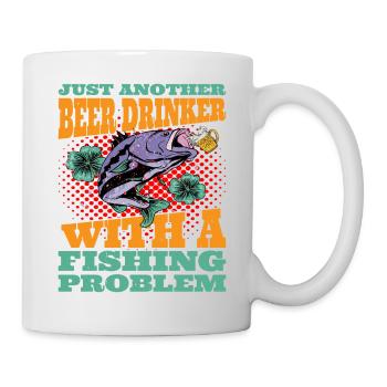 Juste un autre buveur de bière avec un problème de pêche 2 - Mug blanc - blanc - Droite